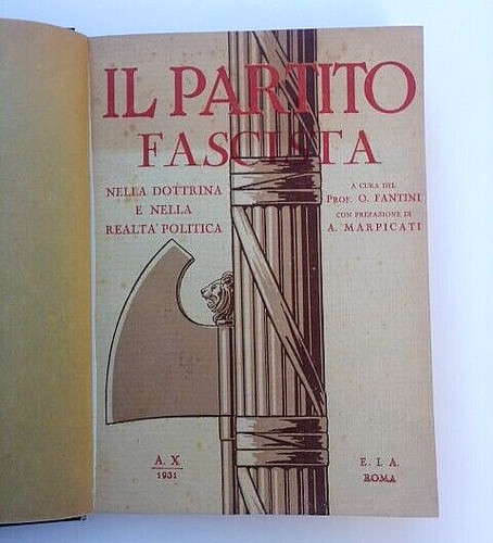 Fantini partito fascista - partito,